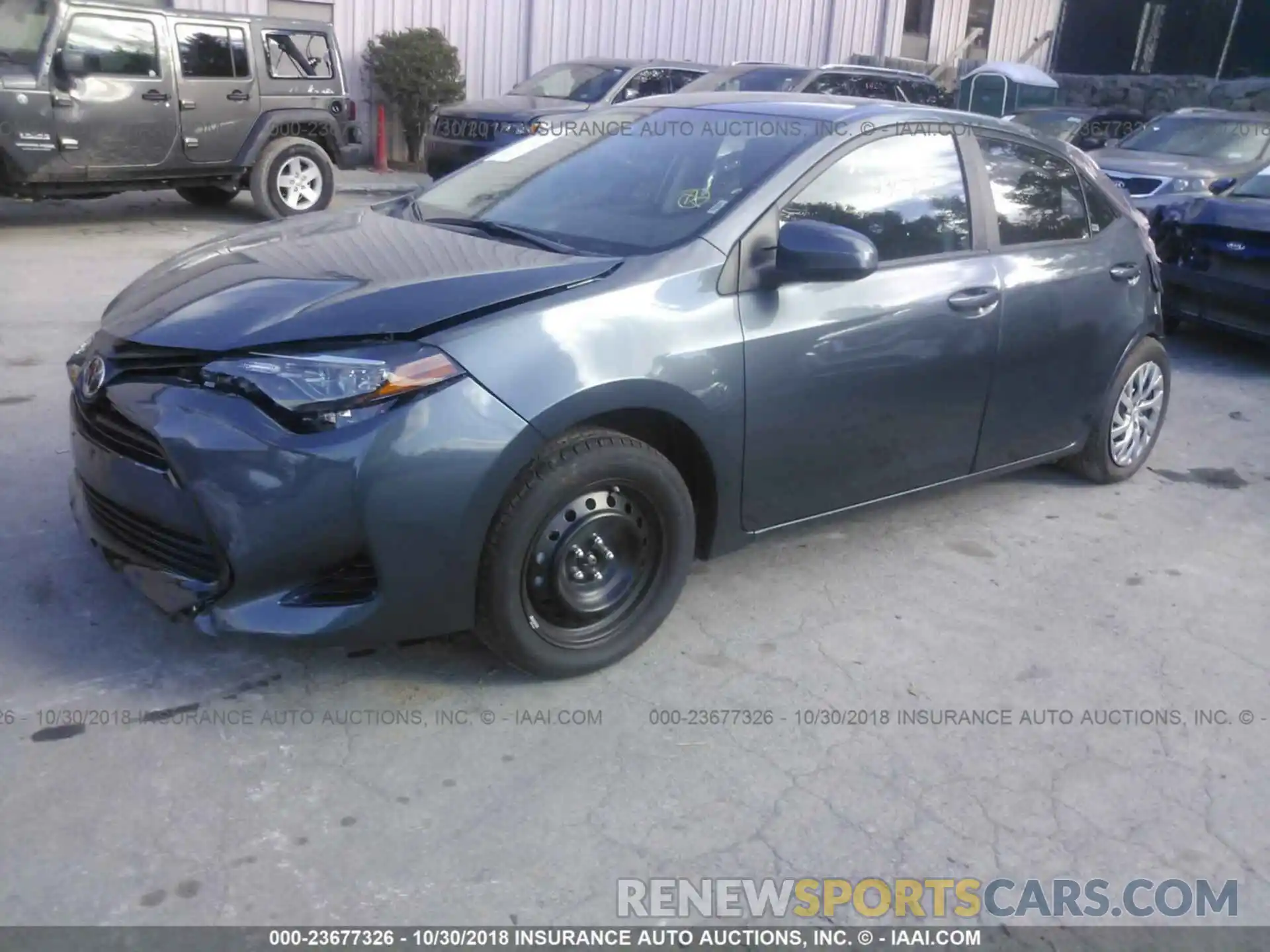 2 Photograph of a damaged car 2T1BURHE8KC147452 Toyota Corolla 2019