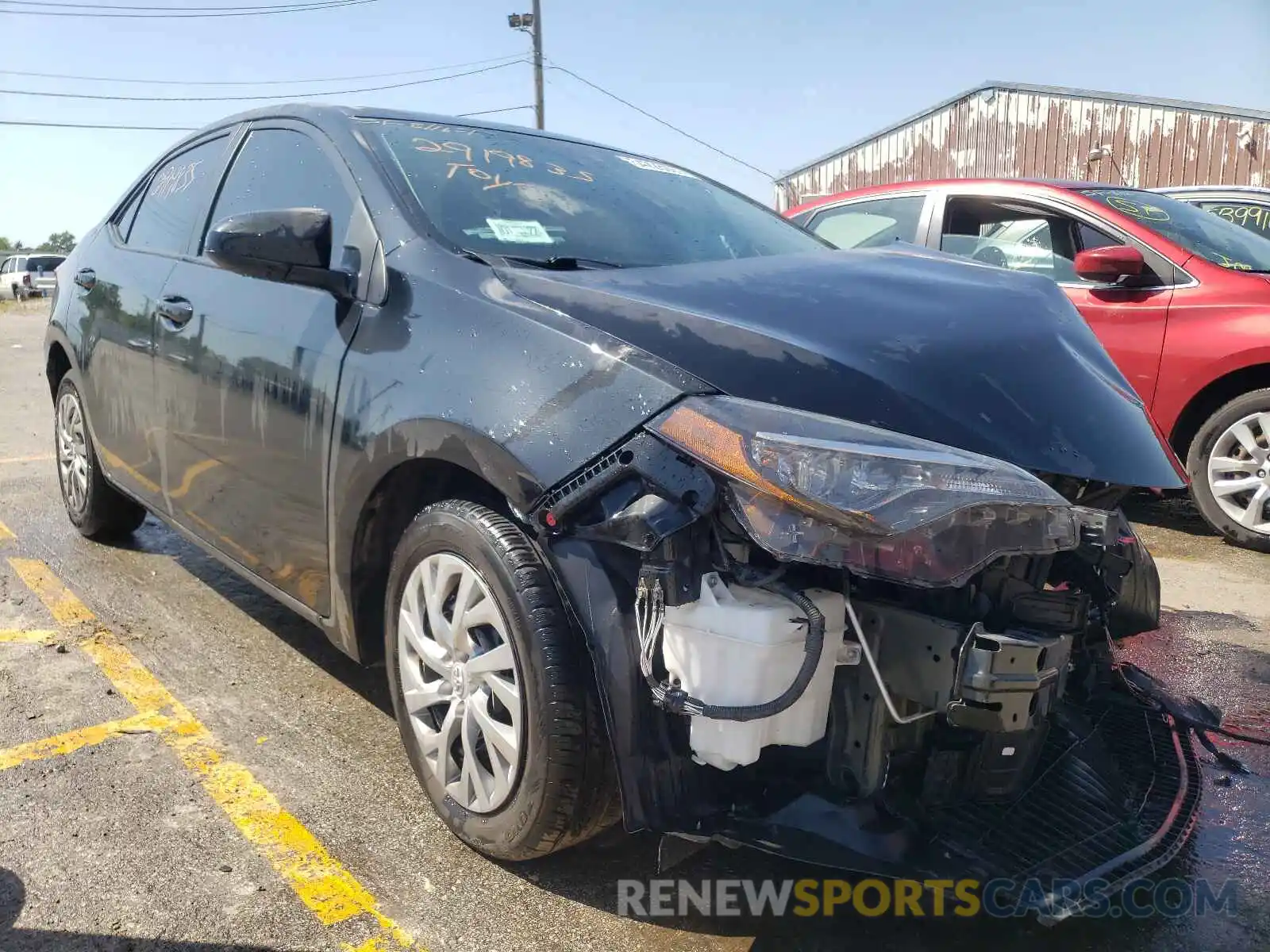 1 Photograph of a damaged car 2T1BURHE8KC147712 TOYOTA COROLLA 2019