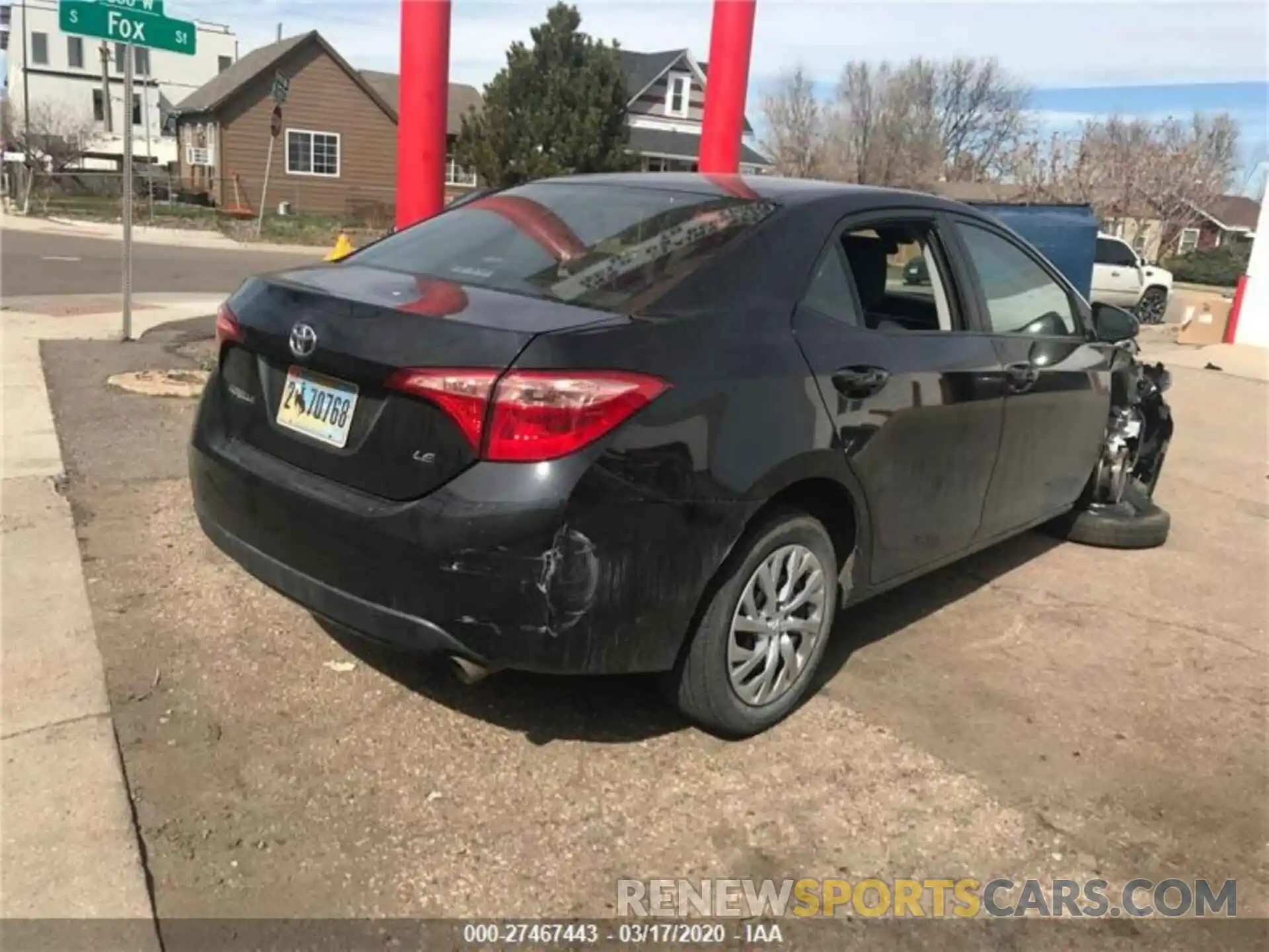 1 Photograph of a damaged car 2T1BURHE8KC148102 TOYOTA COROLLA 2019