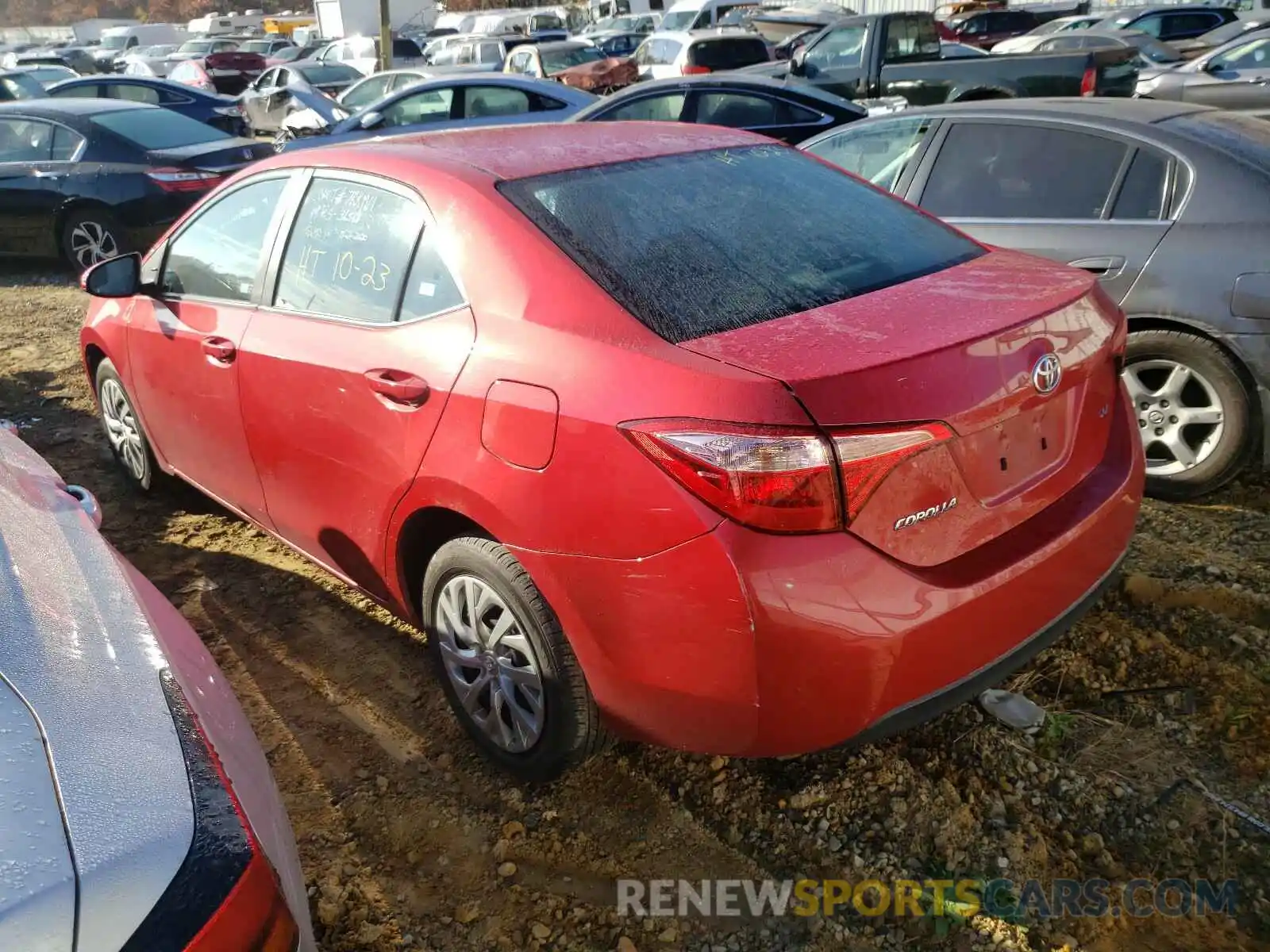 3 Photograph of a damaged car 2T1BURHE8KC148486 TOYOTA COROLLA 2019