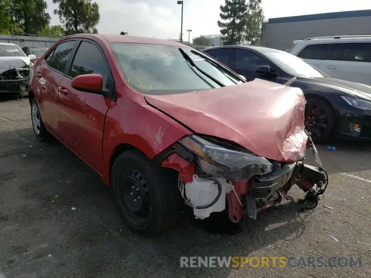 1 Photograph of a damaged car 2T1BURHE8KC148679 TOYOTA COROLLA 2019