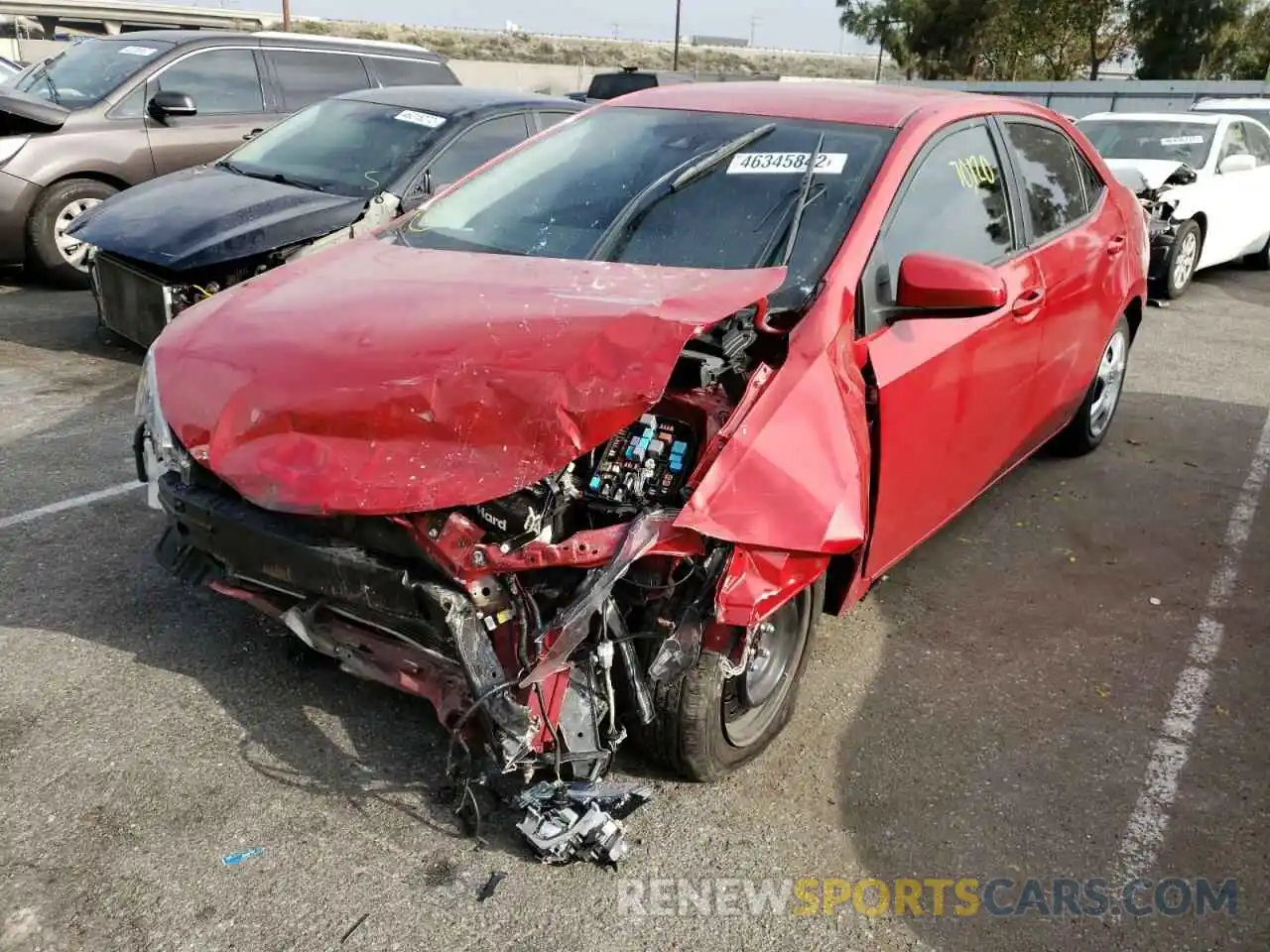 2 Photograph of a damaged car 2T1BURHE8KC148679 TOYOTA COROLLA 2019