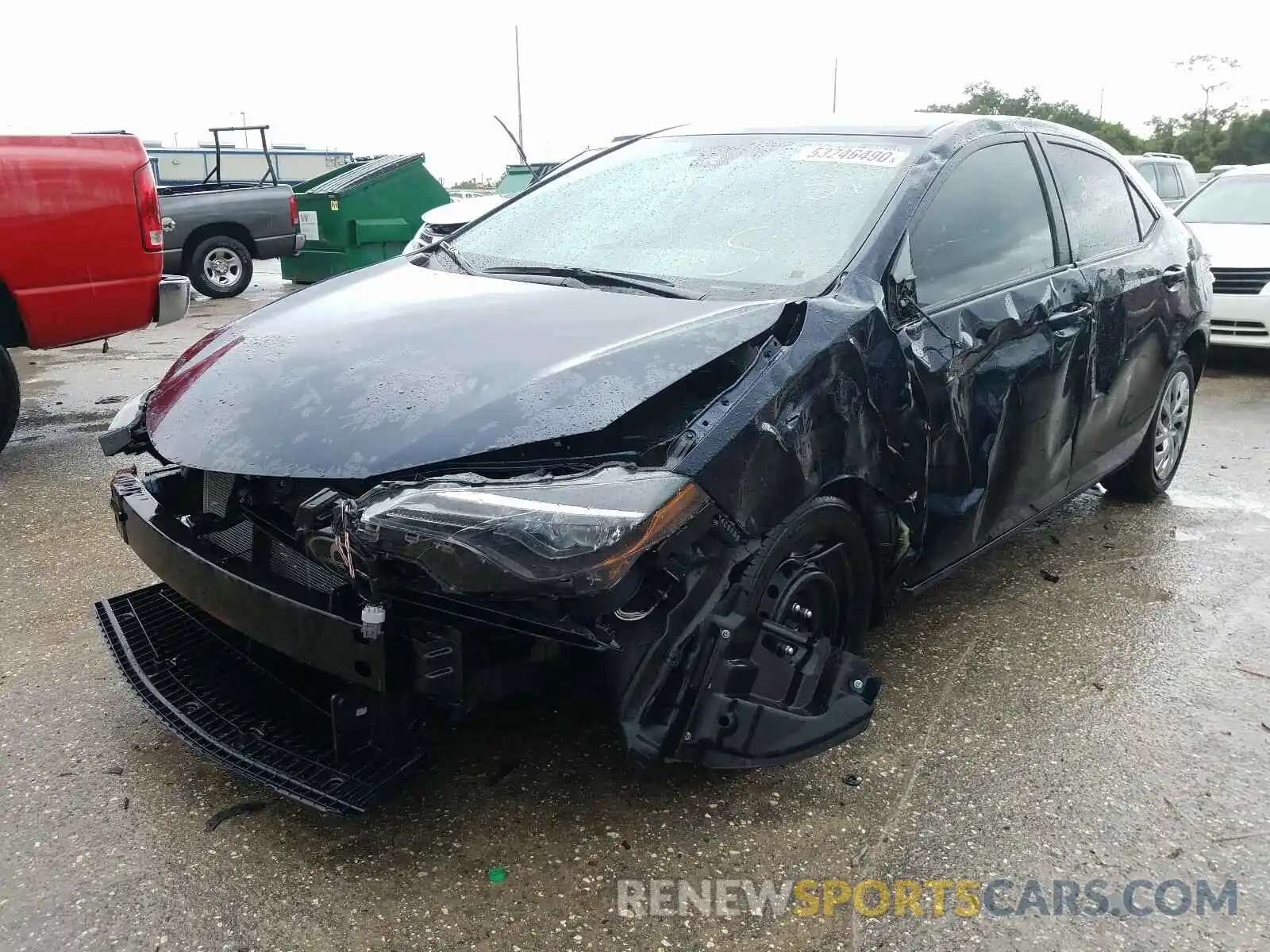 2 Photograph of a damaged car 2T1BURHE8KC149153 TOYOTA COROLLA 2019