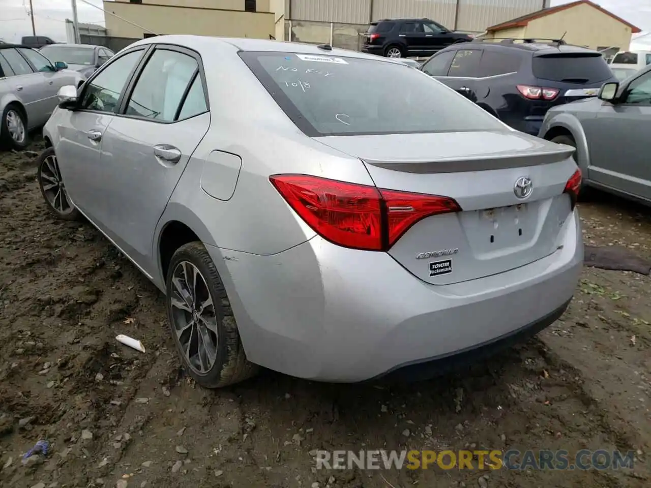 3 Photograph of a damaged car 2T1BURHE8KC149296 TOYOTA COROLLA 2019