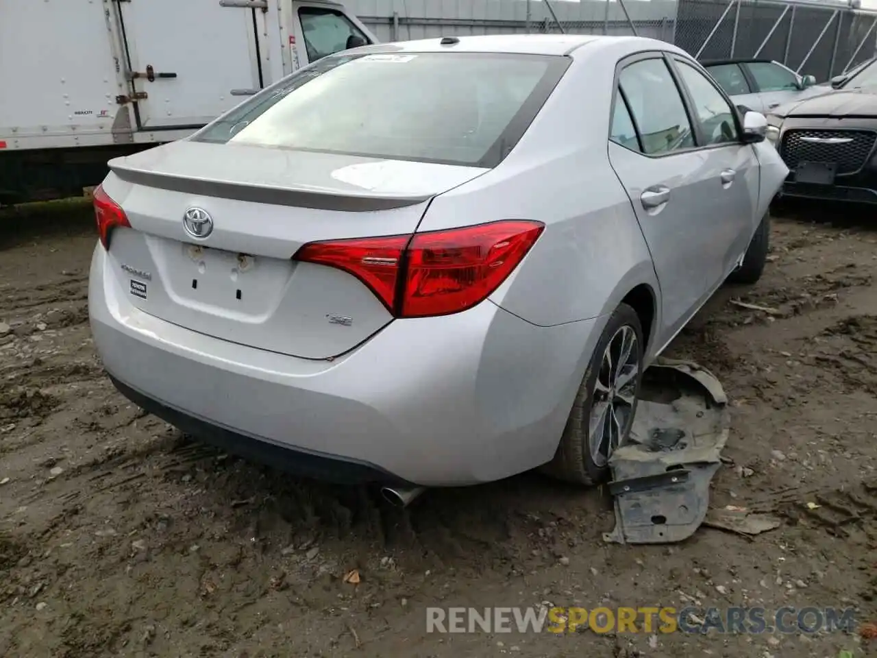 4 Photograph of a damaged car 2T1BURHE8KC149296 TOYOTA COROLLA 2019