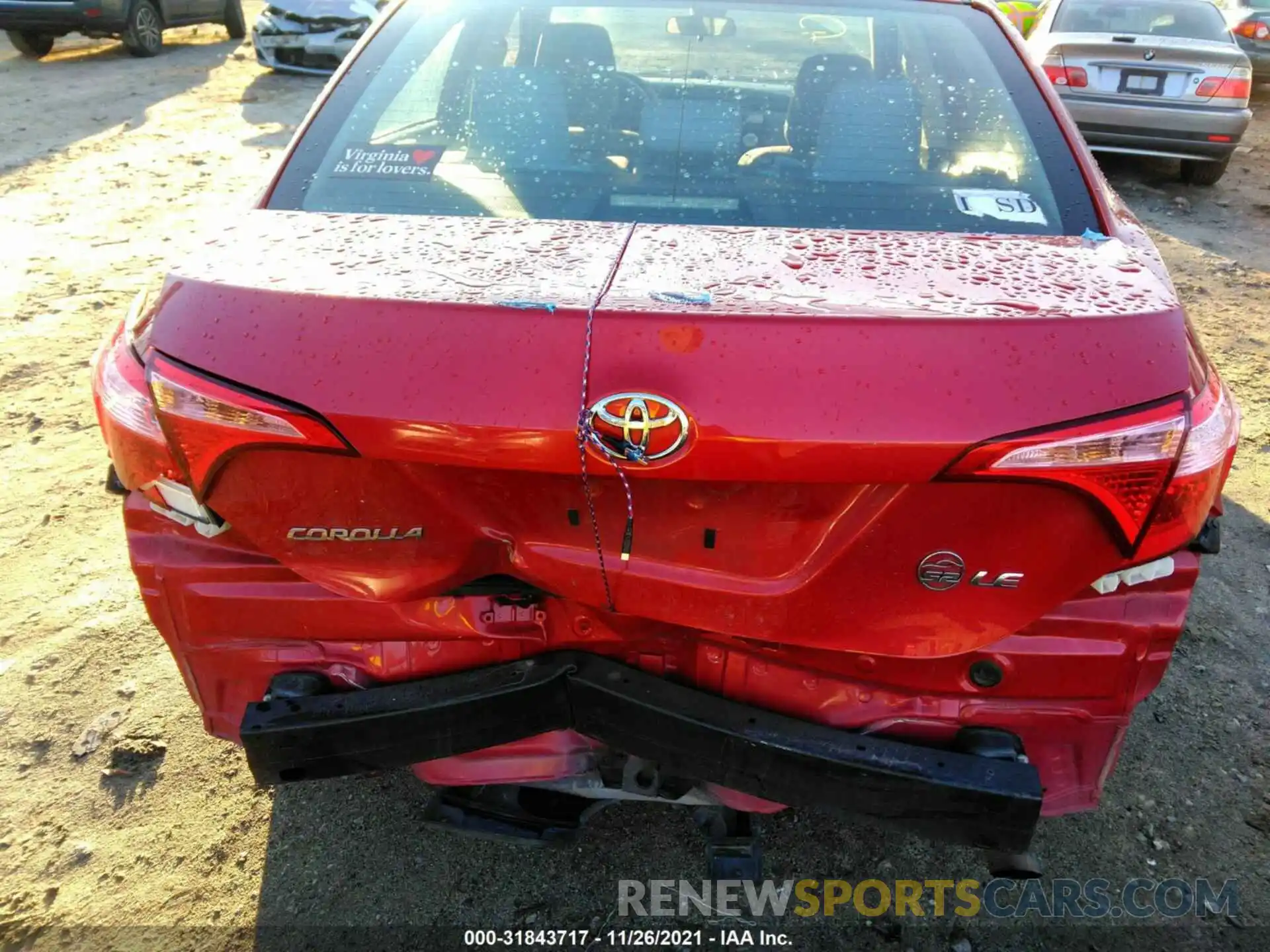 6 Photograph of a damaged car 2T1BURHE8KC149783 TOYOTA COROLLA 2019