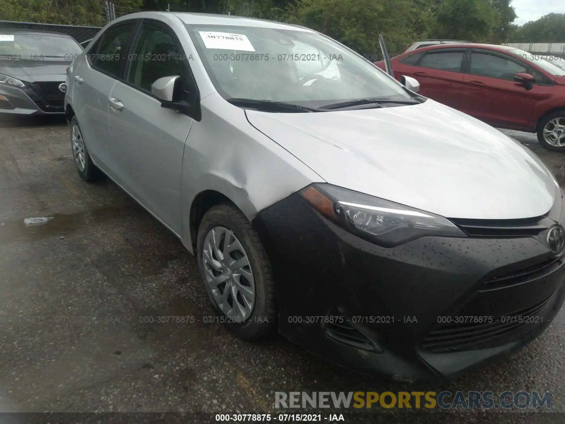 1 Photograph of a damaged car 2T1BURHE8KC149816 TOYOTA COROLLA 2019