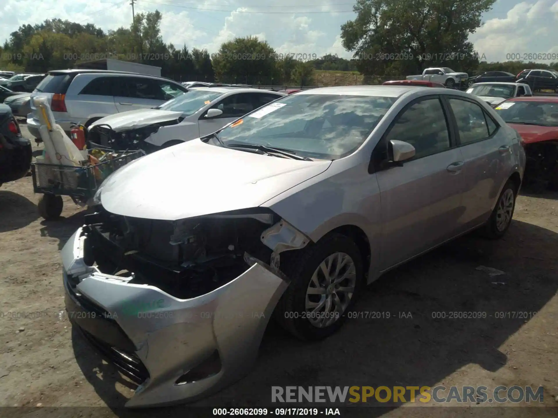 2 Photograph of a damaged car 2T1BURHE8KC149914 TOYOTA COROLLA 2019