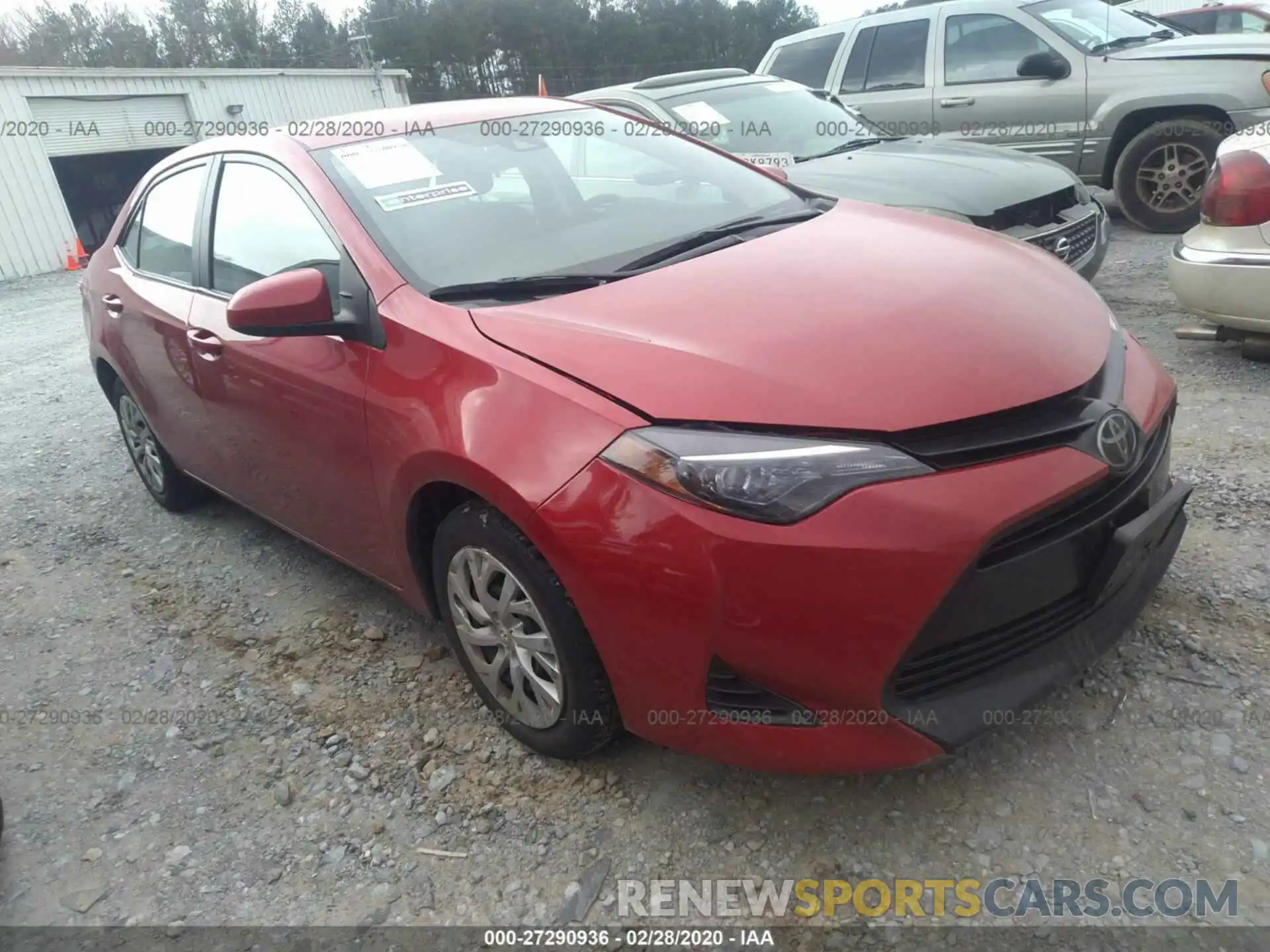 1 Photograph of a damaged car 2T1BURHE8KC150058 TOYOTA COROLLA 2019