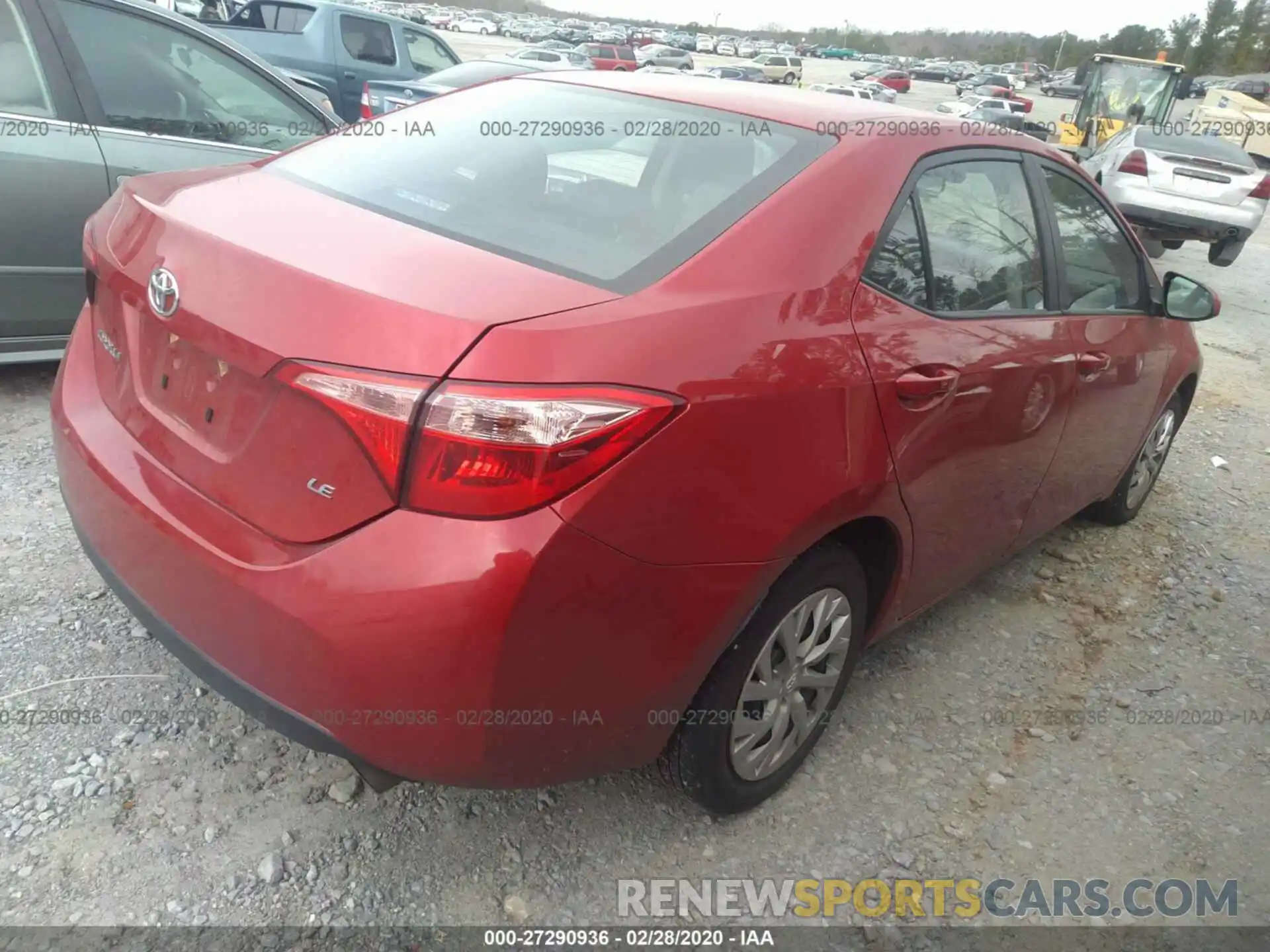 4 Photograph of a damaged car 2T1BURHE8KC150058 TOYOTA COROLLA 2019