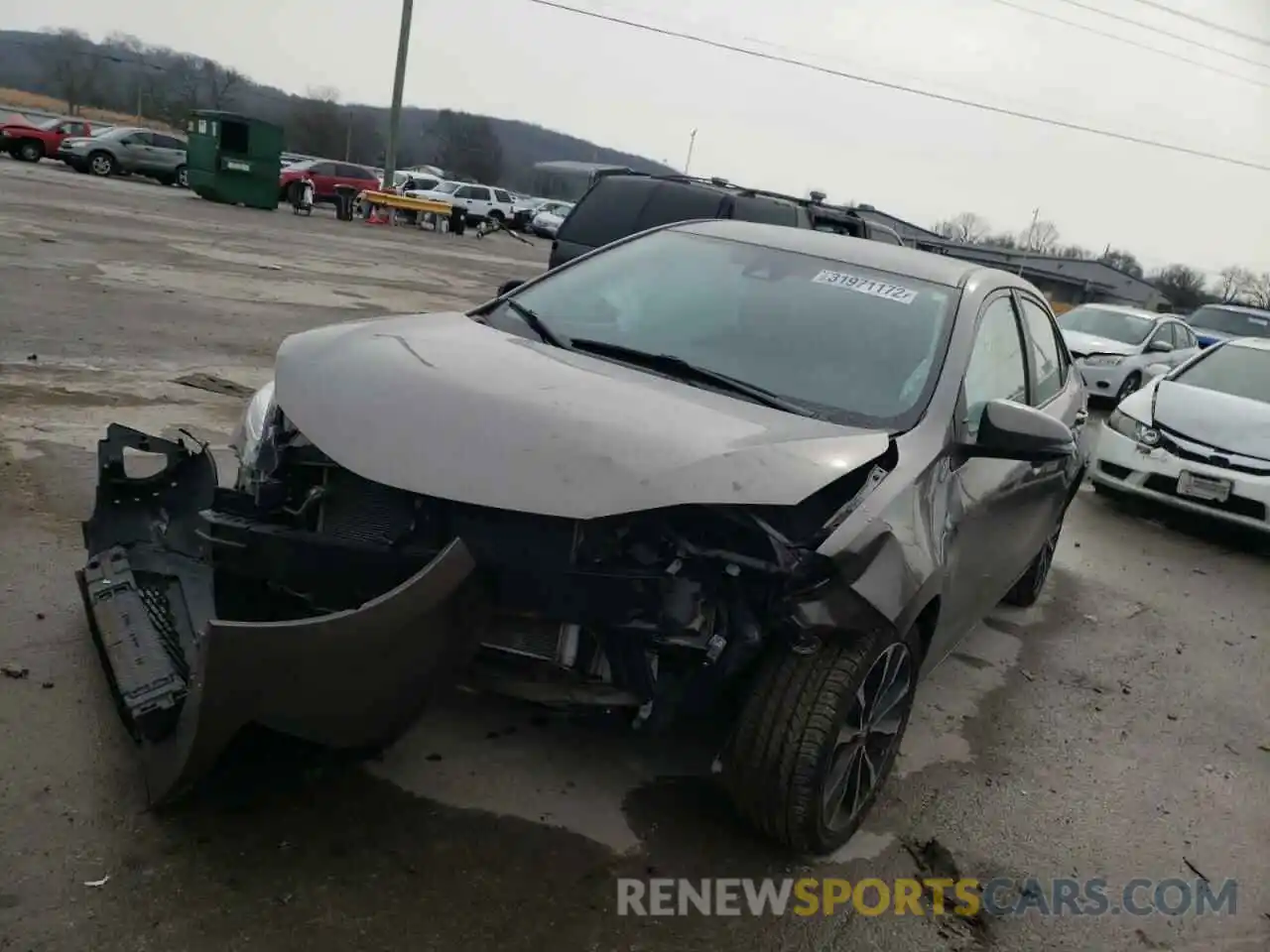 9 Photograph of a damaged car 2T1BURHE8KC151551 TOYOTA COROLLA 2019