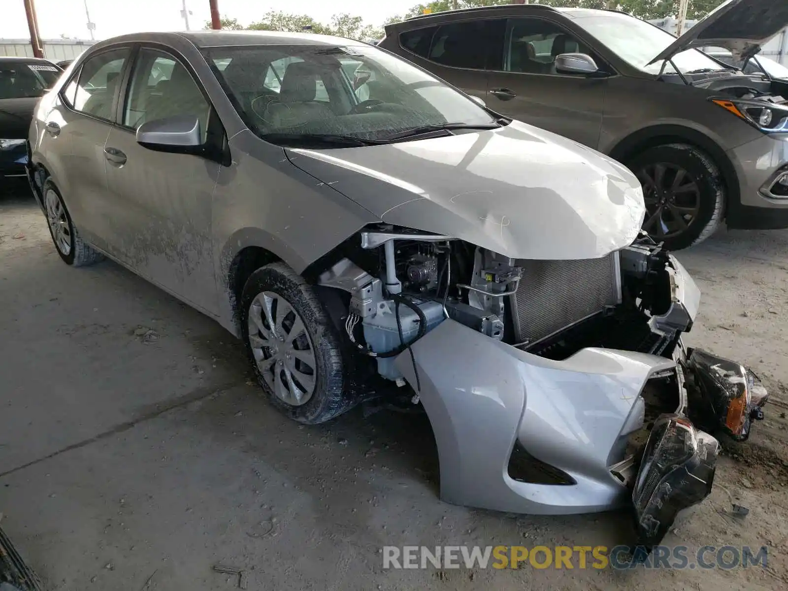 1 Photograph of a damaged car 2T1BURHE8KC153459 TOYOTA COROLLA 2019
