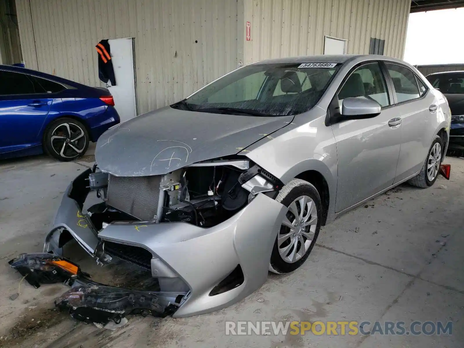 2 Photograph of a damaged car 2T1BURHE8KC153459 TOYOTA COROLLA 2019