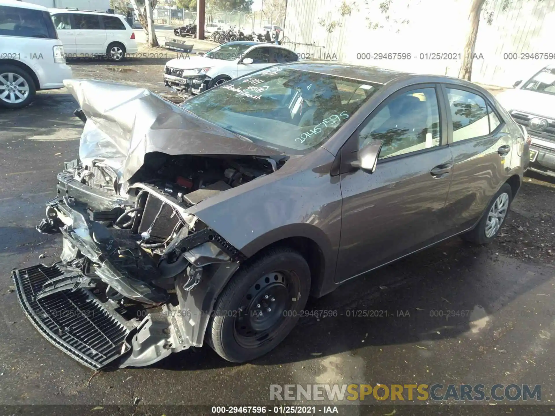 2 Photograph of a damaged car 2T1BURHE8KC153879 TOYOTA COROLLA 2019