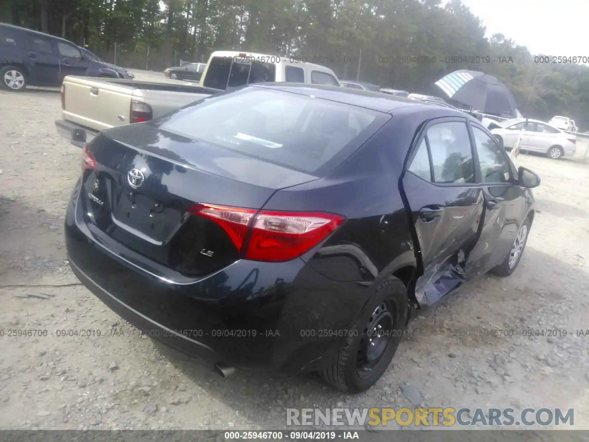 4 Photograph of a damaged car 2T1BURHE8KC154465 TOYOTA COROLLA 2019