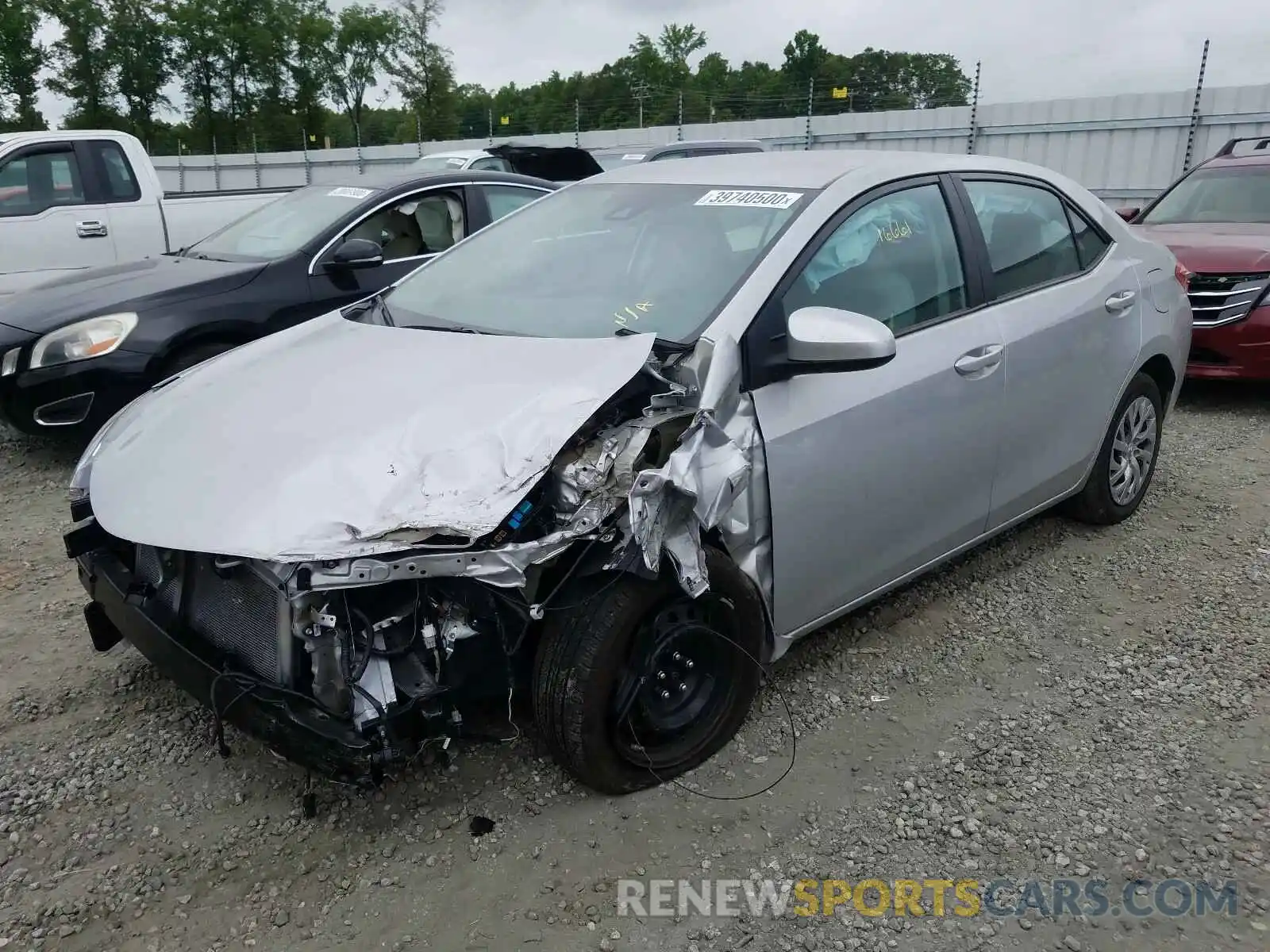 2 Photograph of a damaged car 2T1BURHE8KC155017 TOYOTA COROLLA 2019