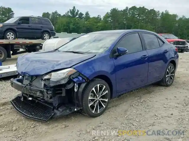 2 Photograph of a damaged car 2T1BURHE8KC155762 TOYOTA COROLLA 2019