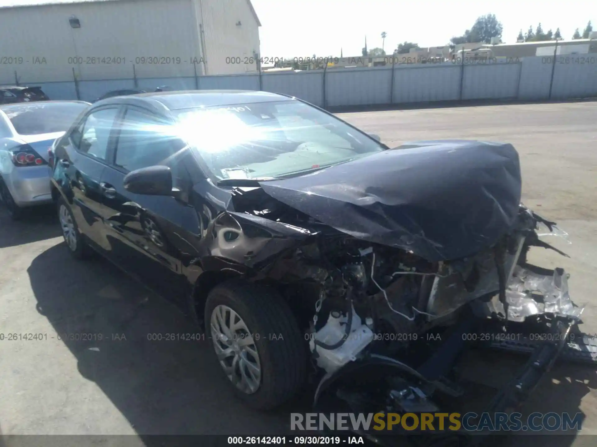 1 Photograph of a damaged car 2T1BURHE8KC156152 TOYOTA COROLLA 2019