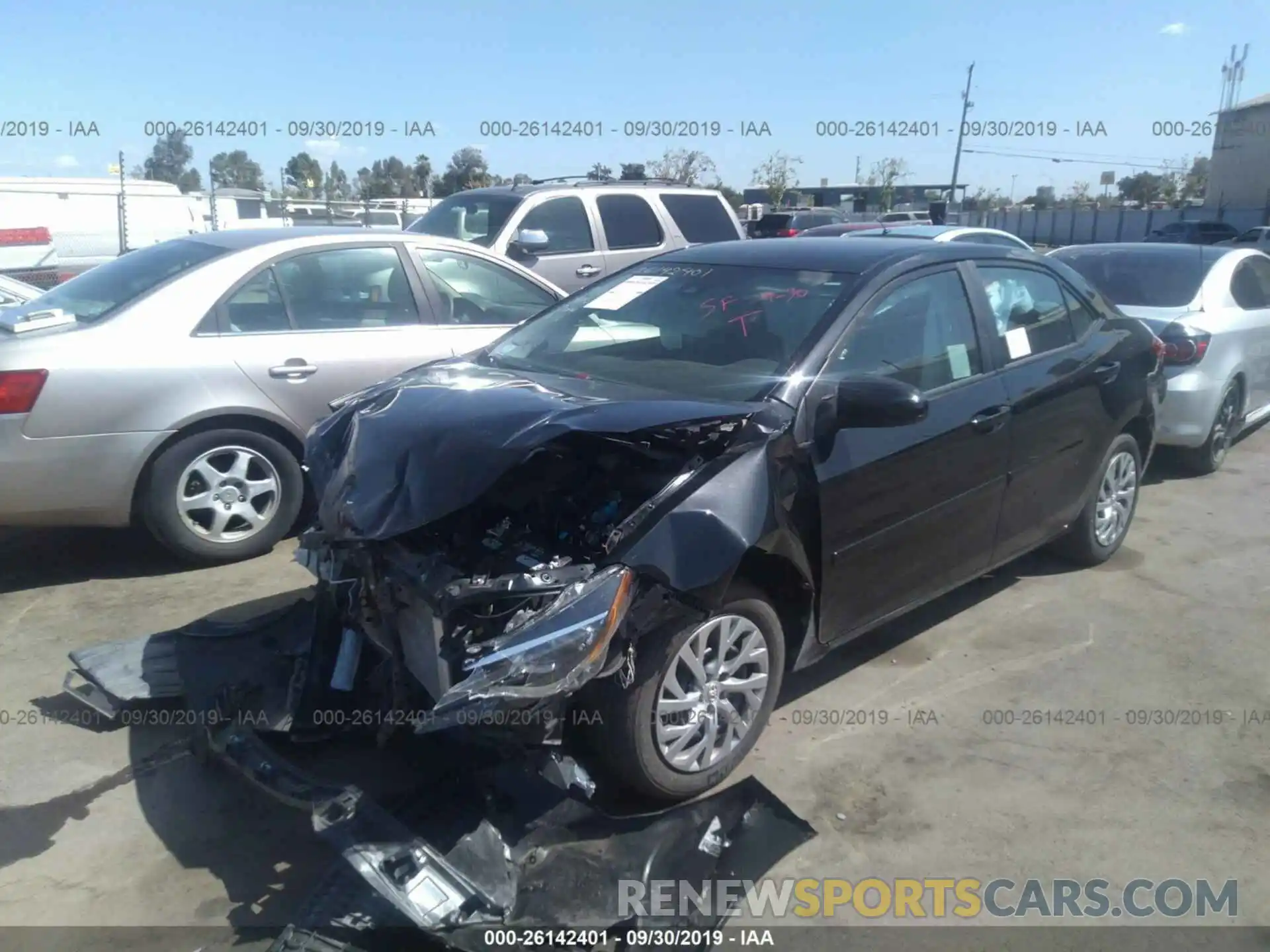 2 Photograph of a damaged car 2T1BURHE8KC156152 TOYOTA COROLLA 2019