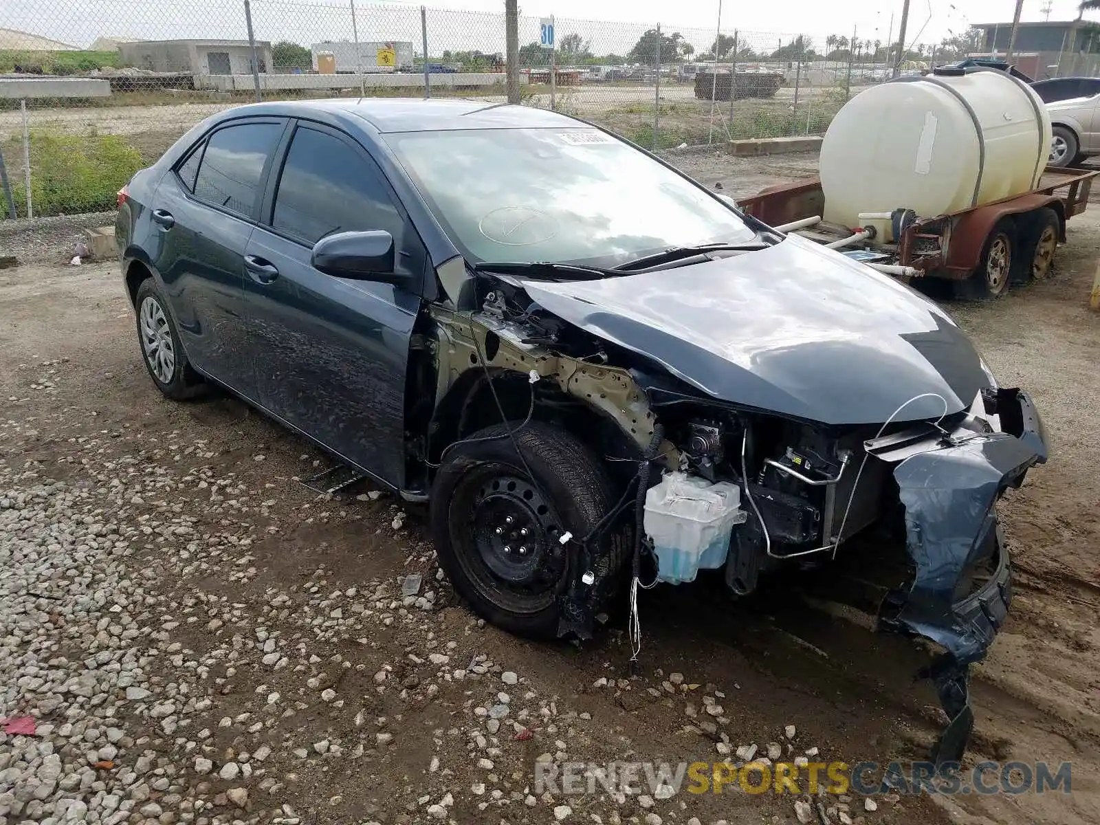 1 Photograph of a damaged car 2T1BURHE8KC156720 TOYOTA COROLLA 2019