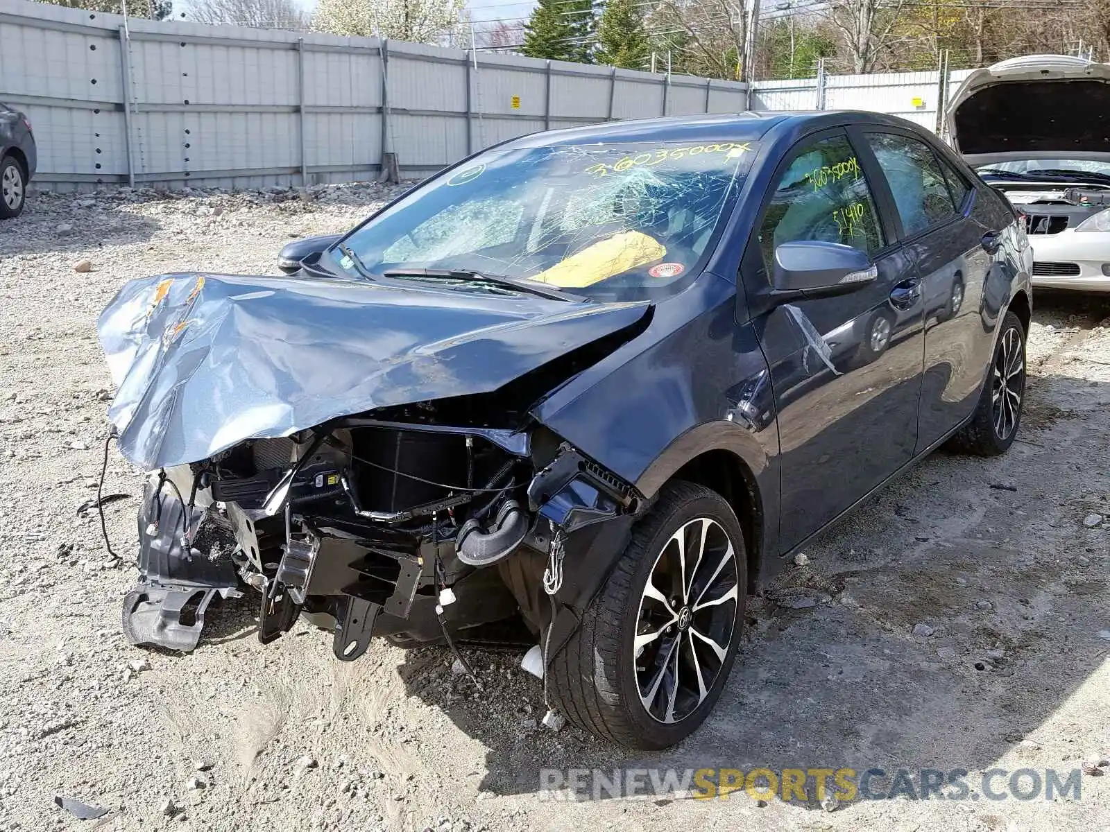 2 Photograph of a damaged car 2T1BURHE8KC158001 TOYOTA COROLLA 2019