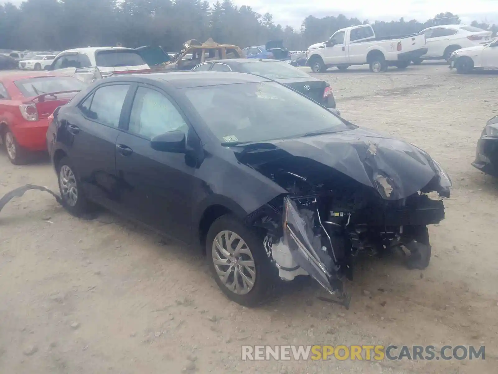 1 Photograph of a damaged car 2T1BURHE8KC158077 TOYOTA COROLLA 2019