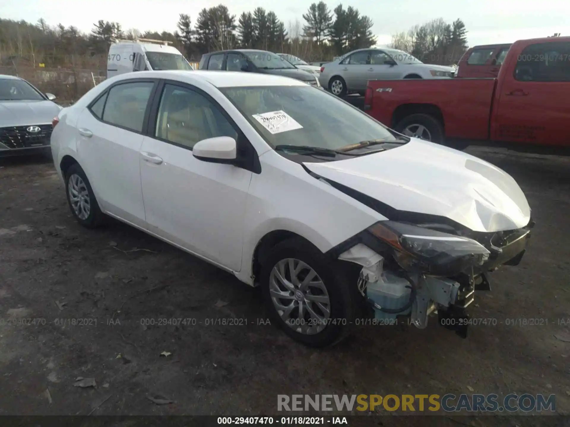 1 Photograph of a damaged car 2T1BURHE8KC158175 TOYOTA COROLLA 2019