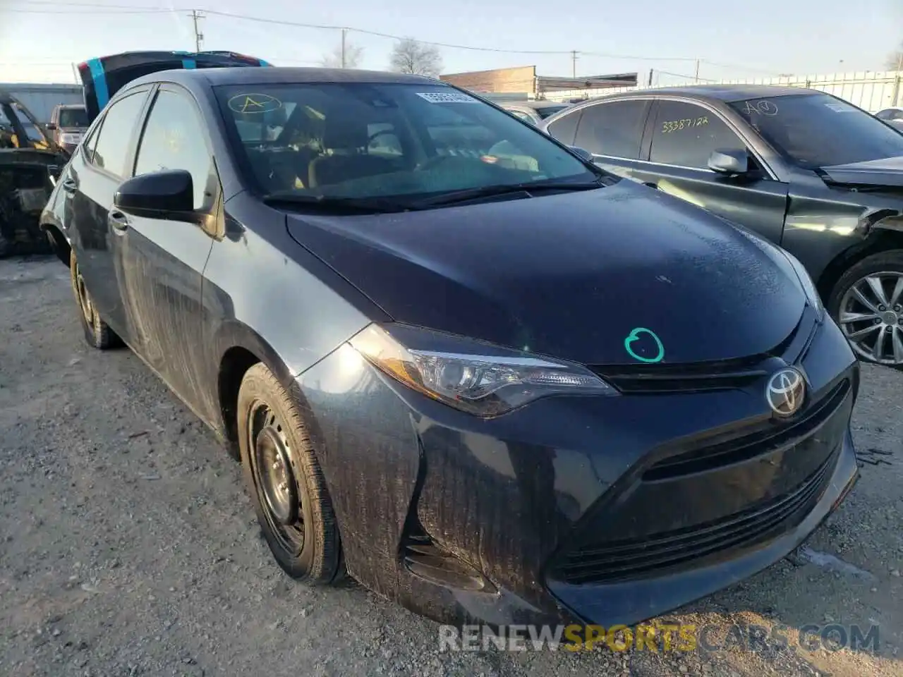 1 Photograph of a damaged car 2T1BURHE8KC158497 TOYOTA COROLLA 2019