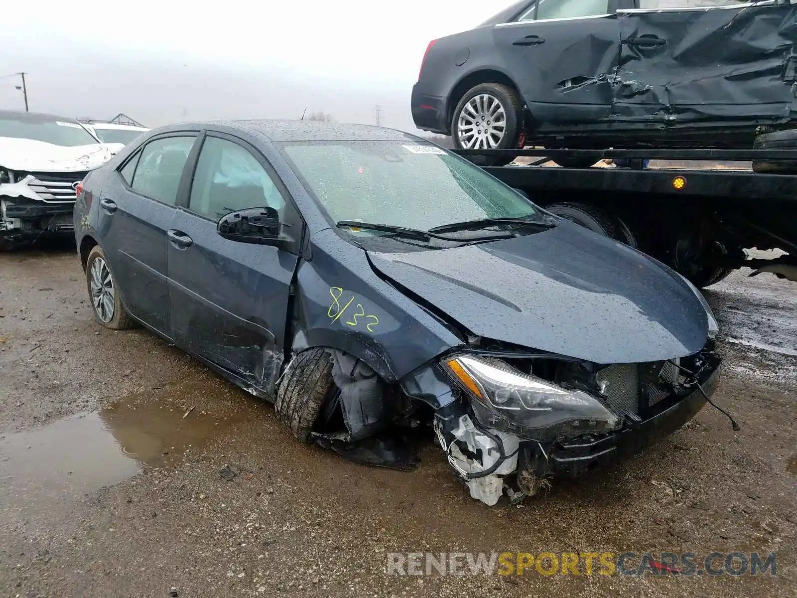 1 Photograph of a damaged car 2T1BURHE8KC158774 TOYOTA COROLLA 2019