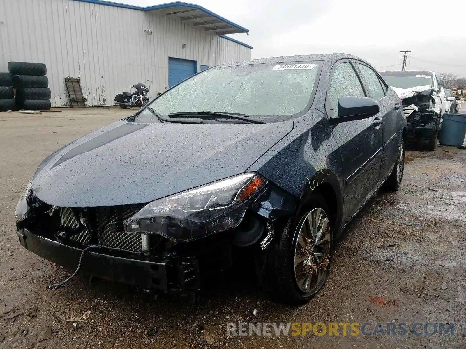 2 Photograph of a damaged car 2T1BURHE8KC158774 TOYOTA COROLLA 2019