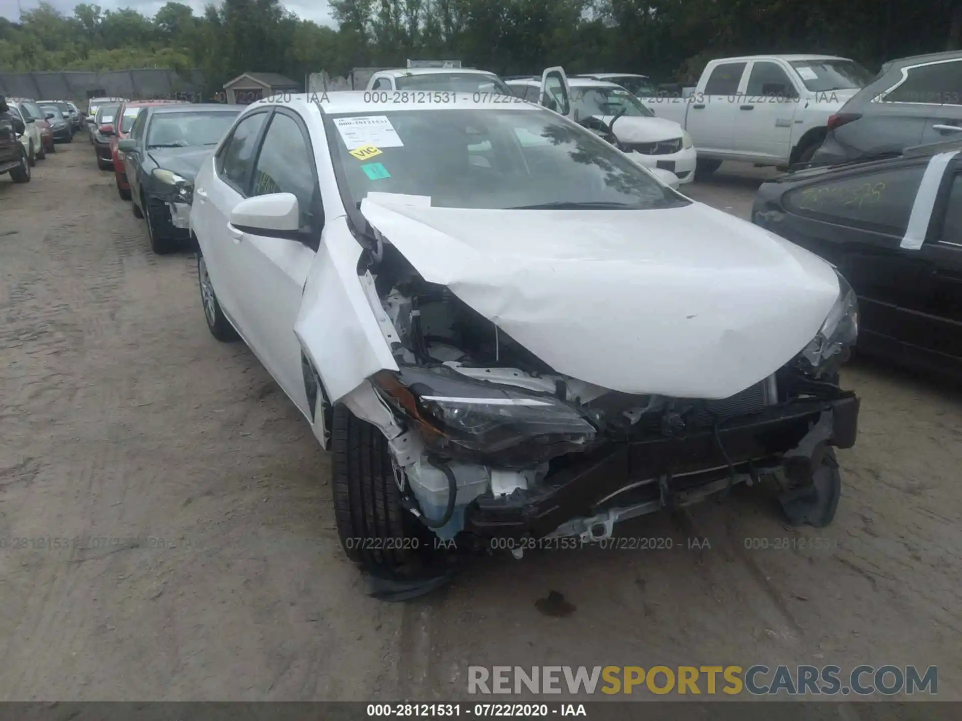 6 Photograph of a damaged car 2T1BURHE8KC159309 TOYOTA COROLLA 2019