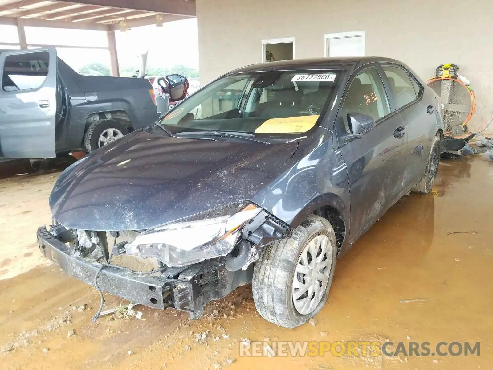 2 Photograph of a damaged car 2T1BURHE8KC160072 TOYOTA COROLLA 2019