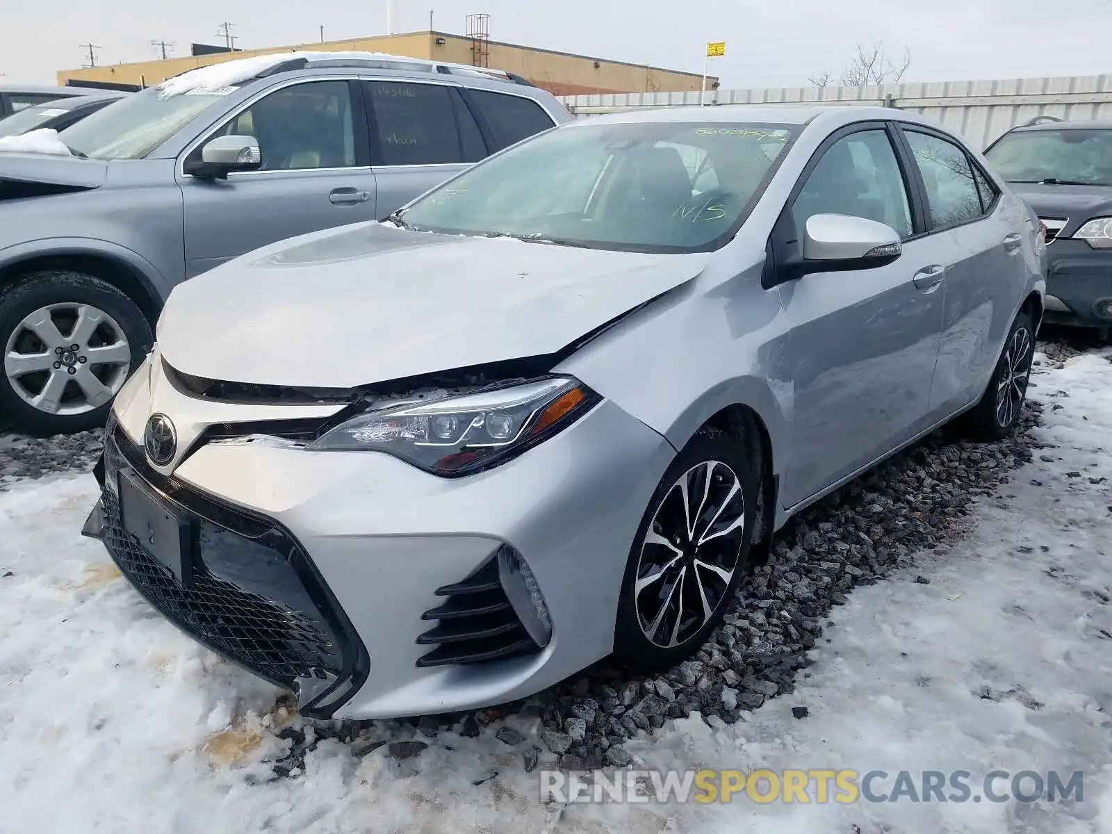 2 Photograph of a damaged car 2T1BURHE8KC160685 TOYOTA COROLLA 2019