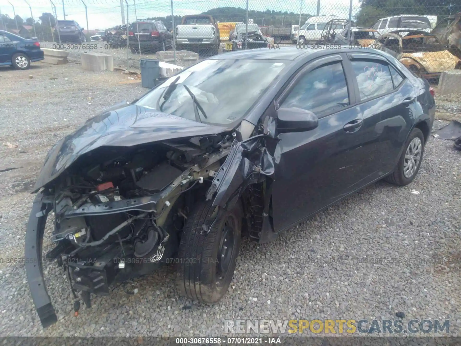 2 Photograph of a damaged car 2T1BURHE8KC162162 TOYOTA COROLLA 2019