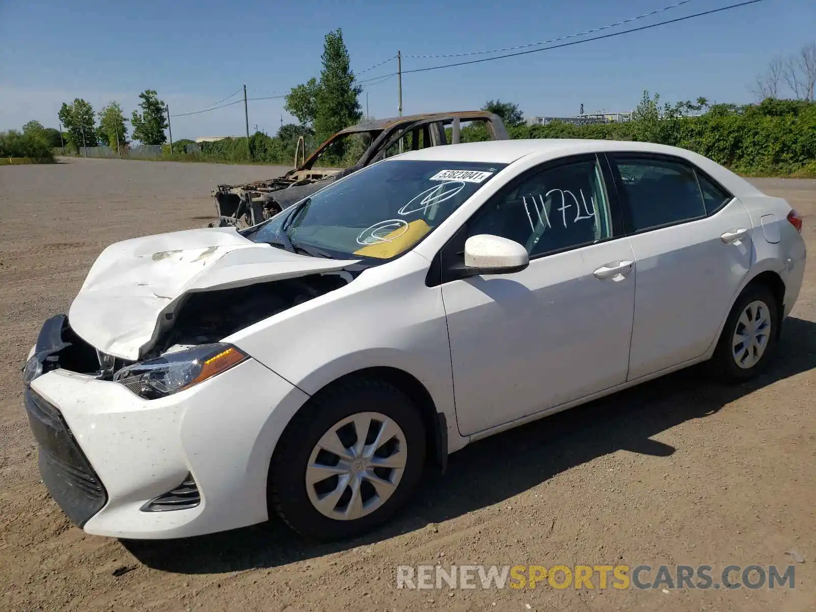 2 Photograph of a damaged car 2T1BURHE8KC162355 TOYOTA COROLLA 2019