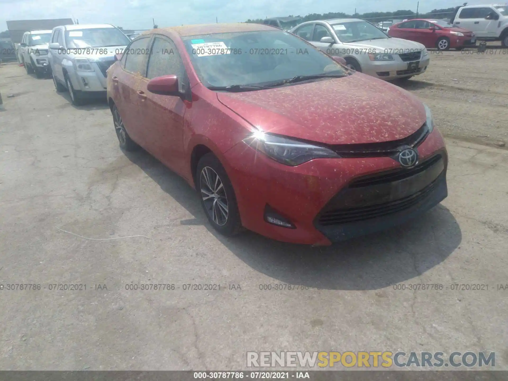 1 Photograph of a damaged car 2T1BURHE8KC162503 TOYOTA COROLLA 2019