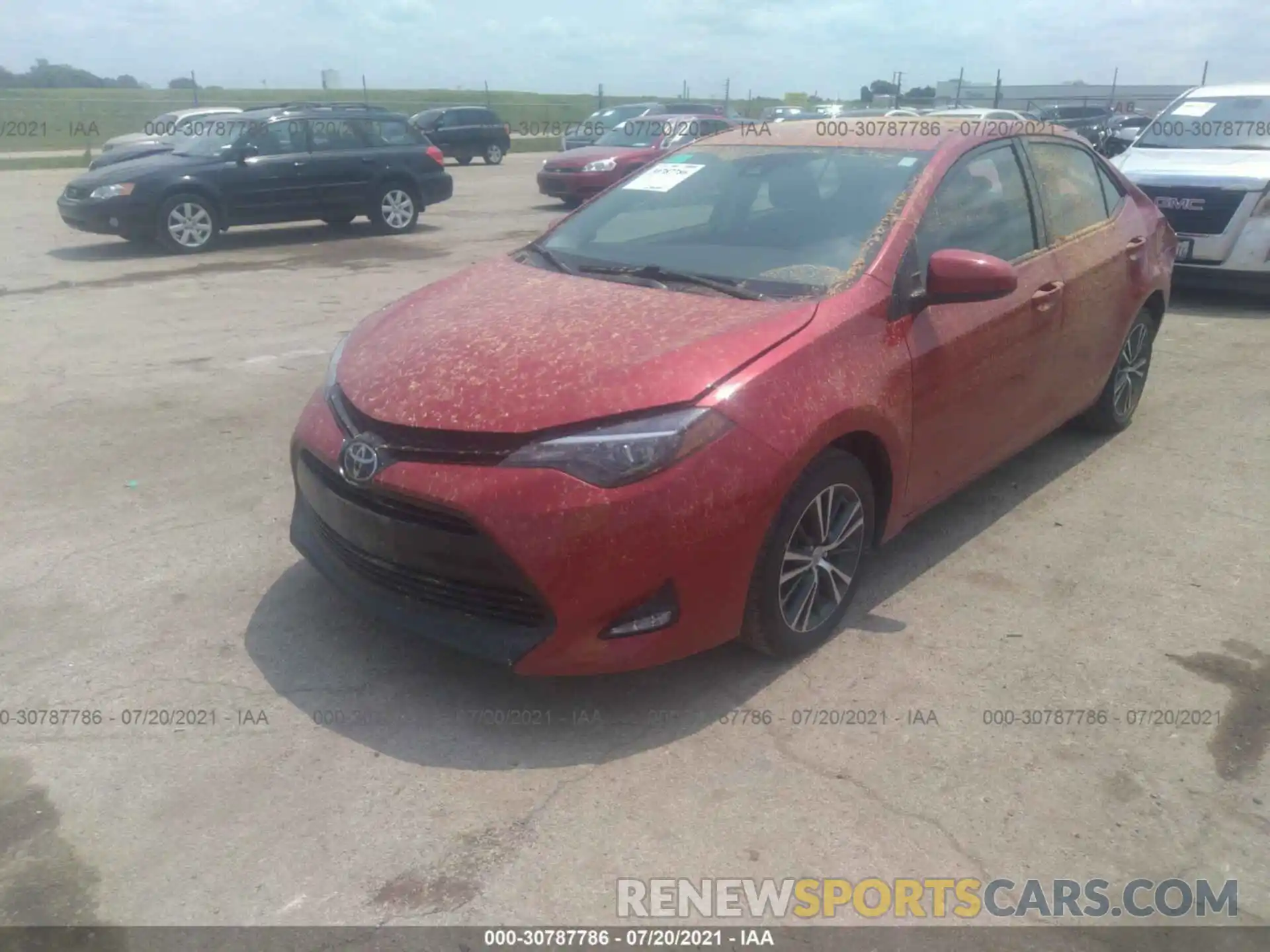 2 Photograph of a damaged car 2T1BURHE8KC162503 TOYOTA COROLLA 2019