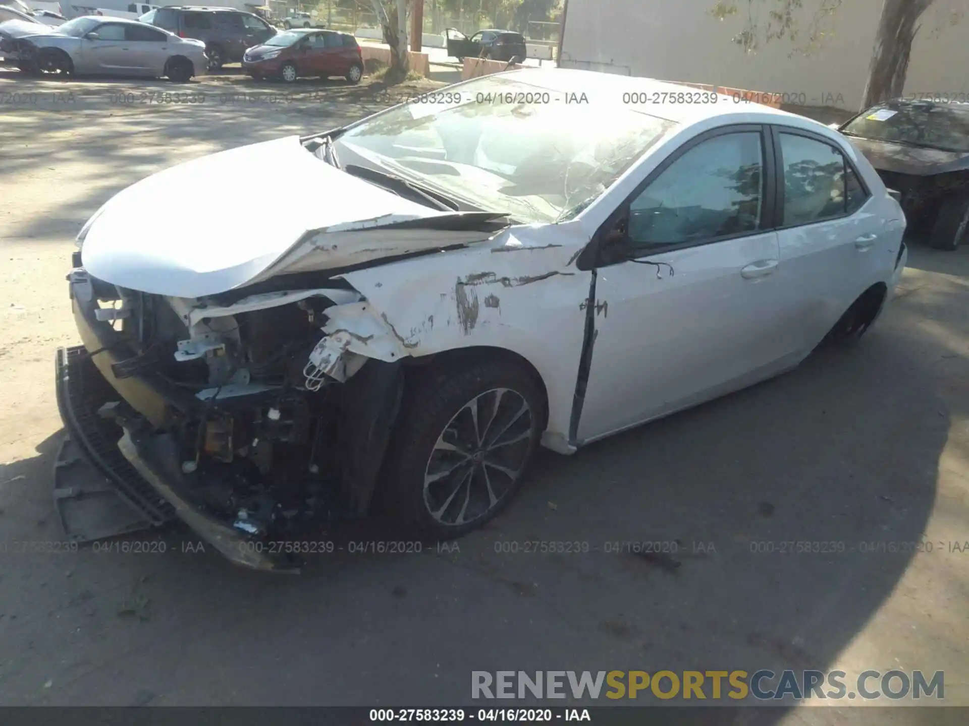 2 Photograph of a damaged car 2T1BURHE8KC162551 TOYOTA COROLLA 2019