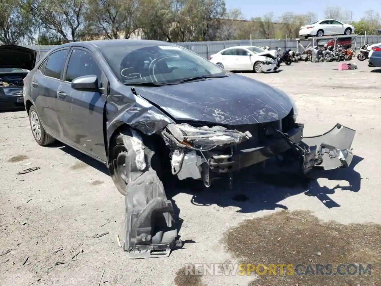 1 Photograph of a damaged car 2T1BURHE8KC163327 TOYOTA COROLLA 2019