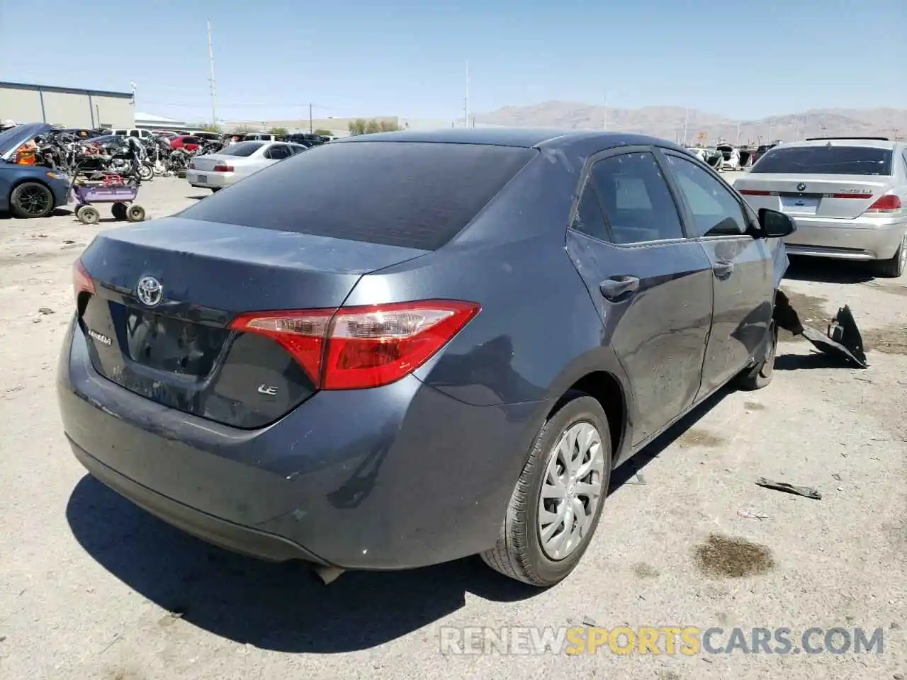 4 Photograph of a damaged car 2T1BURHE8KC163327 TOYOTA COROLLA 2019