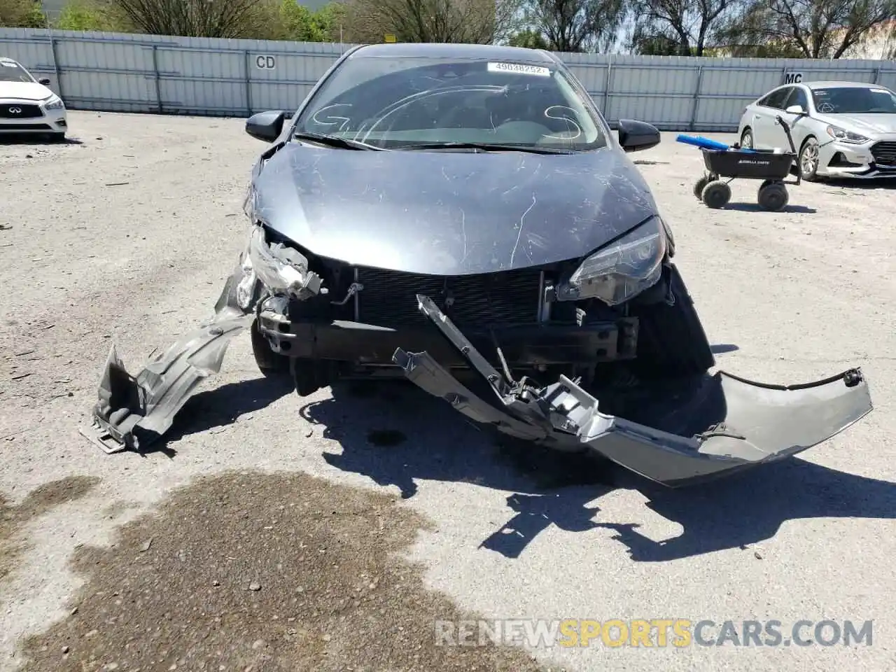 9 Photograph of a damaged car 2T1BURHE8KC163327 TOYOTA COROLLA 2019