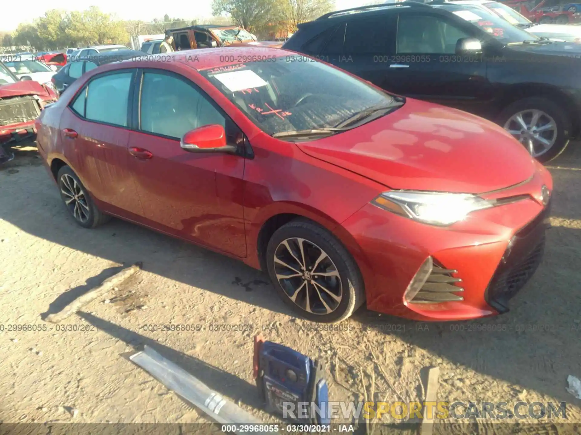 1 Photograph of a damaged car 2T1BURHE8KC163571 TOYOTA COROLLA 2019