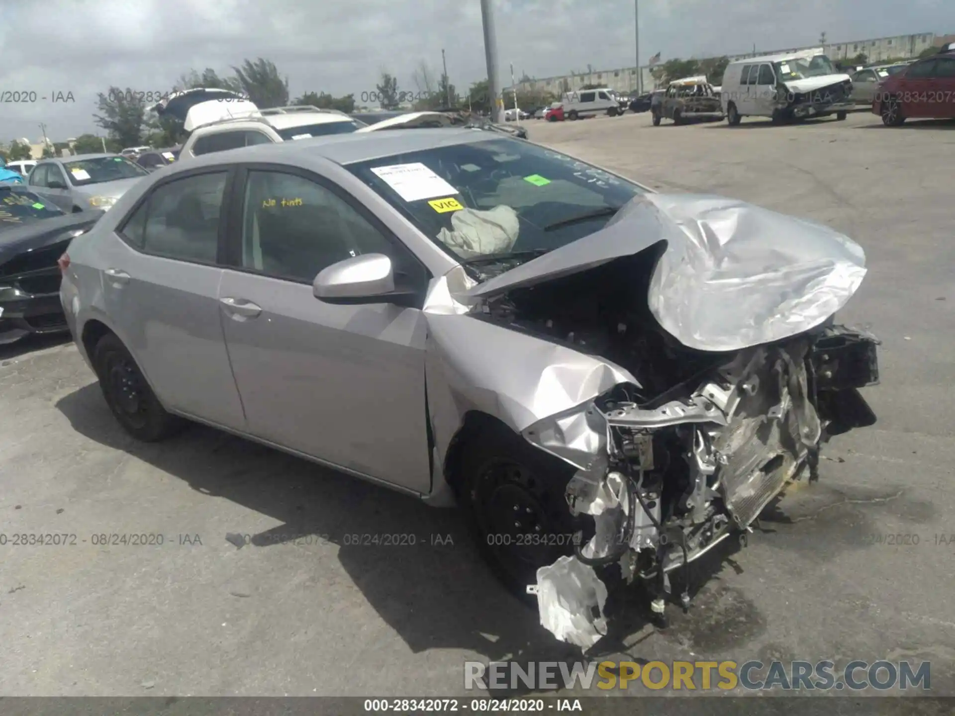 1 Photograph of a damaged car 2T1BURHE8KC163795 TOYOTA COROLLA 2019