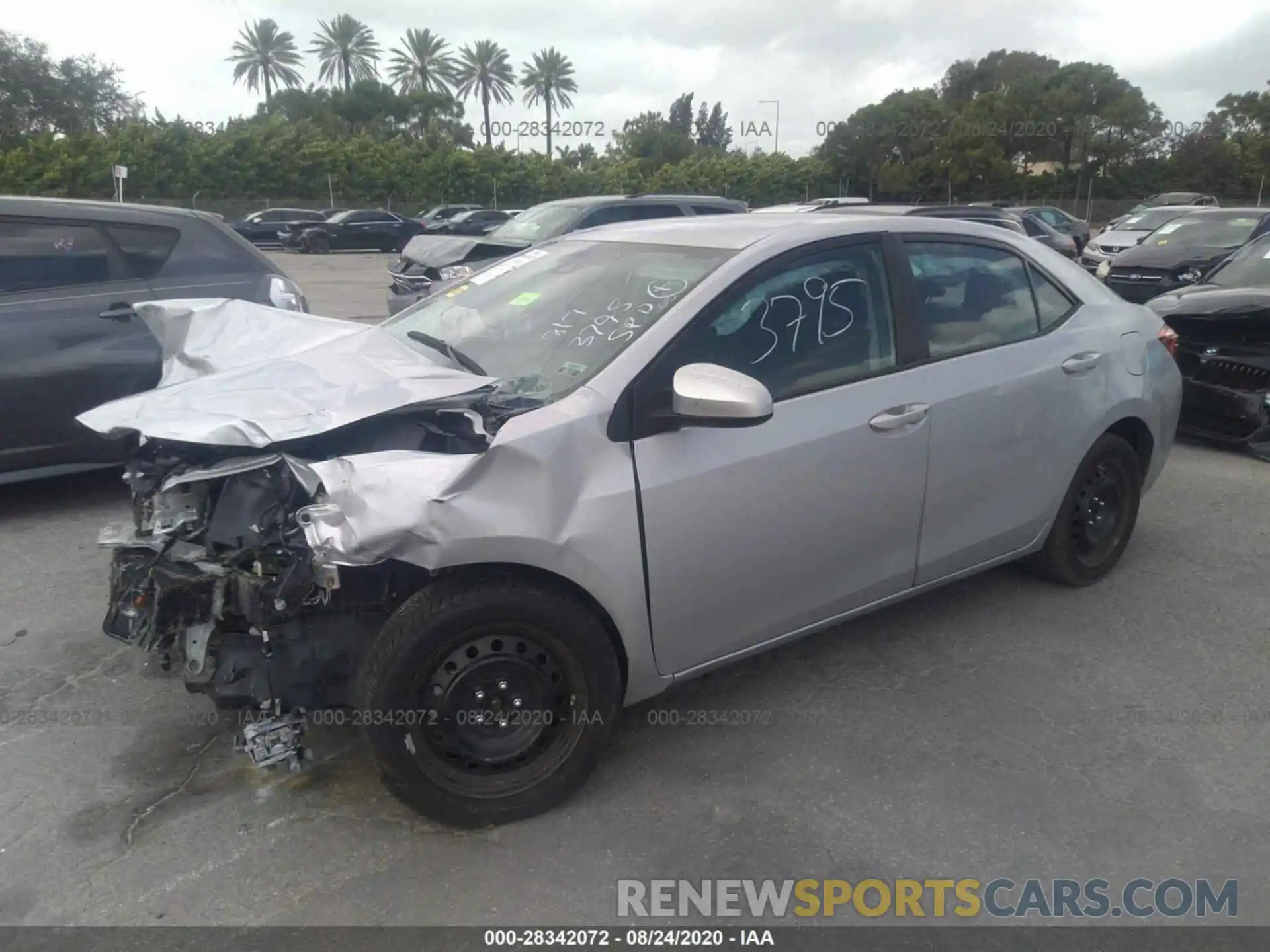 2 Photograph of a damaged car 2T1BURHE8KC163795 TOYOTA COROLLA 2019