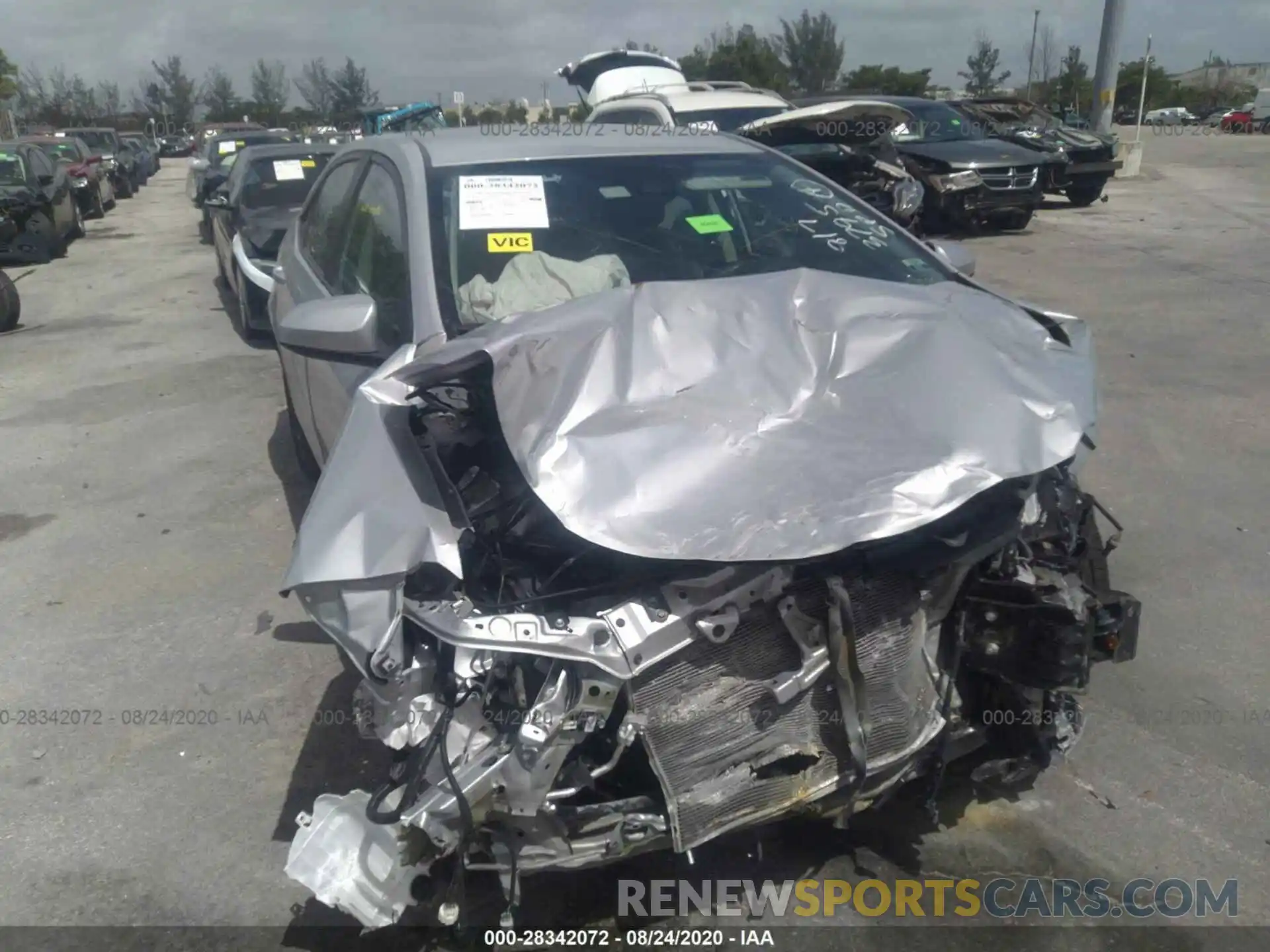 6 Photograph of a damaged car 2T1BURHE8KC163795 TOYOTA COROLLA 2019