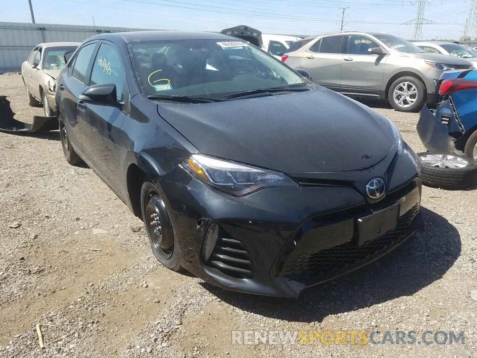 1 Photograph of a damaged car 2T1BURHE8KC163831 TOYOTA COROLLA 2019