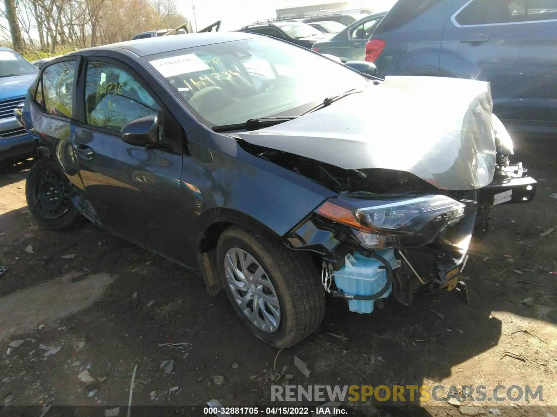 1 Photograph of a damaged car 2T1BURHE8KC164736 TOYOTA COROLLA 2019