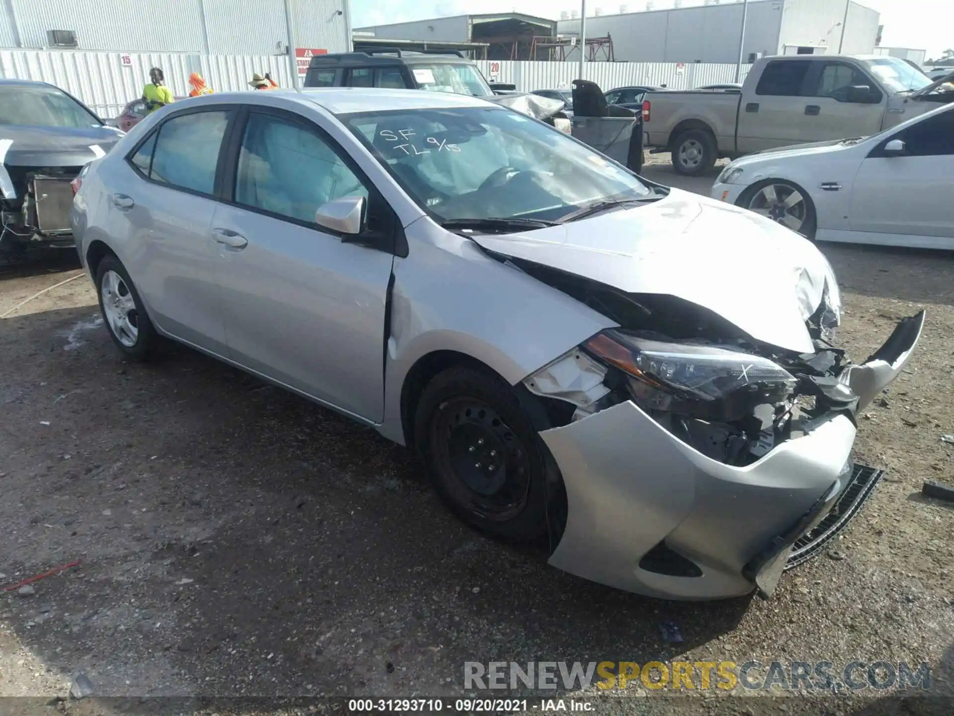 1 Photograph of a damaged car 2T1BURHE8KC164784 TOYOTA COROLLA 2019