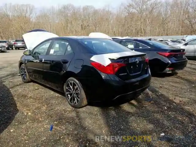 3 Photograph of a damaged car 2T1BURHE8KC165143 TOYOTA COROLLA 2019