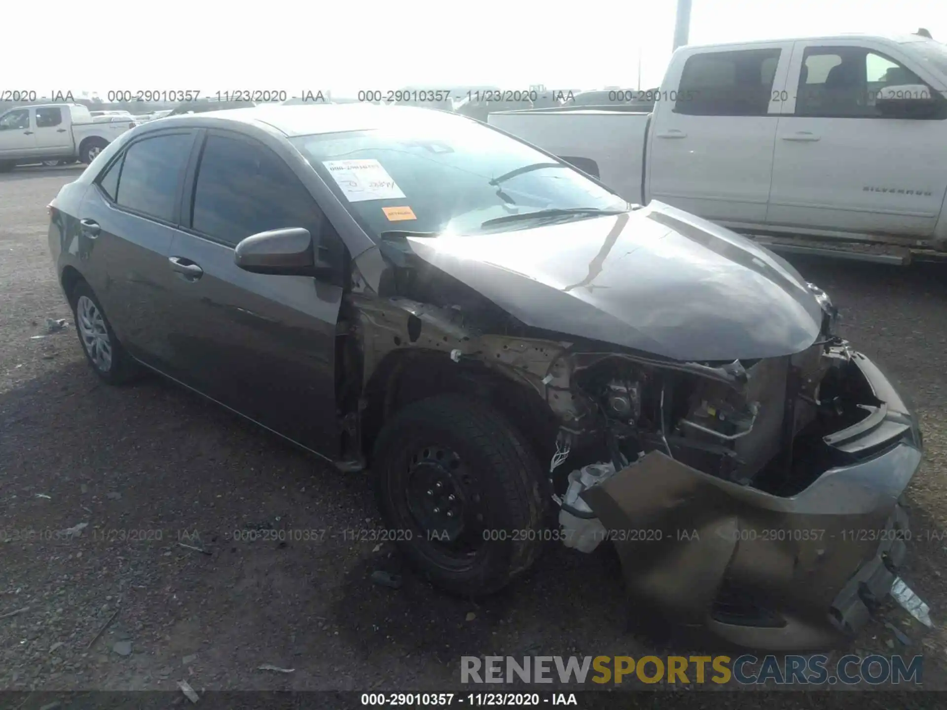 1 Photograph of a damaged car 2T1BURHE8KC165336 TOYOTA COROLLA 2019